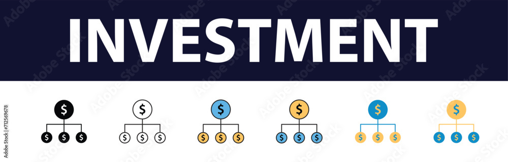 Investment color fill icon set. Investment, Profit, Asset, Investor, Portfolio, Dividend, Capital, Risk, Inflation icons vector, icon, analysis, asset, bond, economy, education, icon, analysis, asset, Investment color fill icon set. Investment, Profit, Asset, Investor, Portfolio, Dividend, Capital, Risk, Inflation icons vector, icon, analysis, asset, bond, economy, education, icon, analysis, asset,