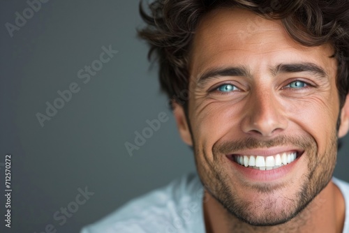 Happy man with perfect smile