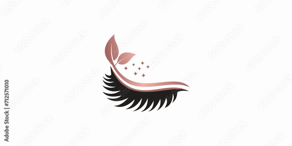 beauty eyelash logo desgin with modern concept premium vektor beauty eyelash logo desgin with modern concept premium vektor