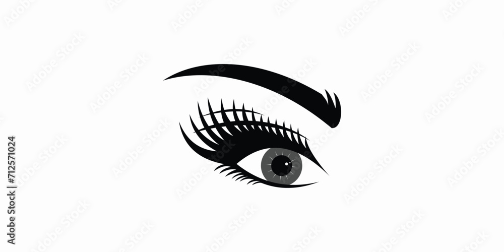 beauty eyelash logo desgin with modern concept premium vektor beauty eyelash logo desgin with modern concept premium vektor