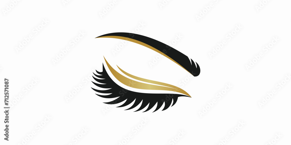 beauty eyelash logo desgin with modern concept premium vektor beauty eyelash logo desgin with modern concept premium vektor