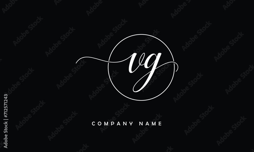VG, GV, V, G Abstract Letters Logo Monogram VG, GV, V, G Abstract Letters Logo Monogram