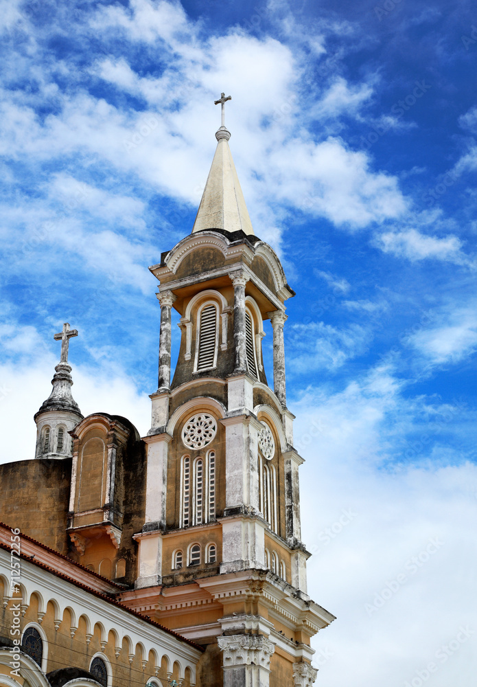 Fototapeta premium St. Sebastian Cathedral, Ilheus, Bahia, Brazil, South America.