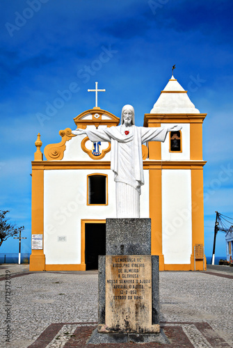 Church Nossa Senhora d`Ajuda, Arraial d`Ajuda, Porto Seguro, Bahia, Brazil, South America. photo