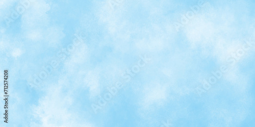 watercolor shiny Brush painted blue sky and clouds, ocean blue watercolor splash texture, Watercolor Shades The White Cloud and Blue Sky with small clouds.