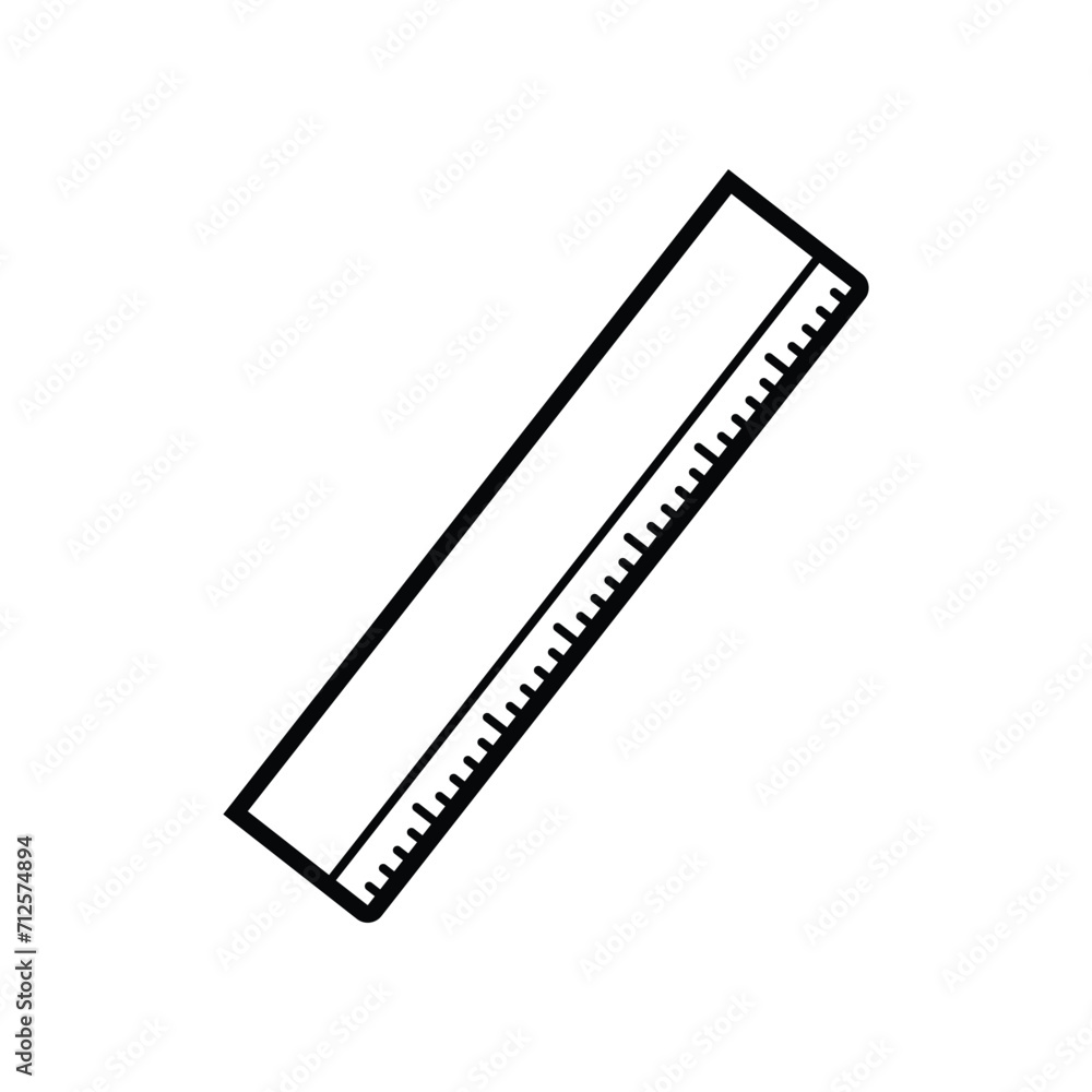 Cute line art outline cartoon school stationery and supplies vector design art for students and education