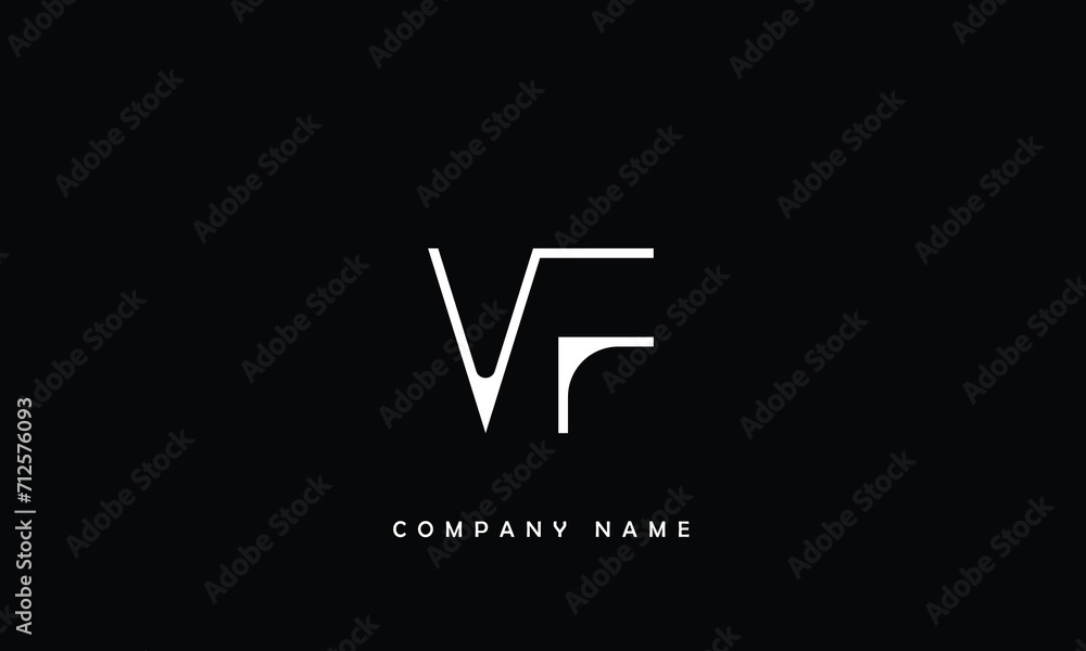 VF, FV, V, F Abstract Letters Logo Monogram VF, FV, V, F Abstract Letters Logo Monogram