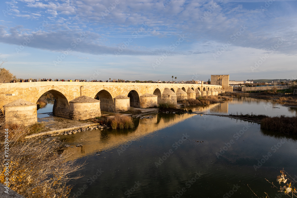 Puente Romano de Córdoba and Guadlaquivir river