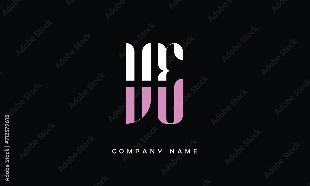 VE, EV, V, E Abstract Letters Logo Monogram VE, EV, V, E Abstract Letters Logo Monogram