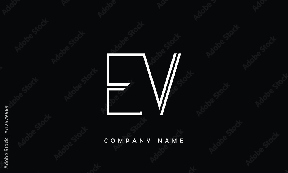 VE, EV, V, E Abstract Letters Logo Monogram VE, EV, V, E Abstract Letters Logo Monogram
