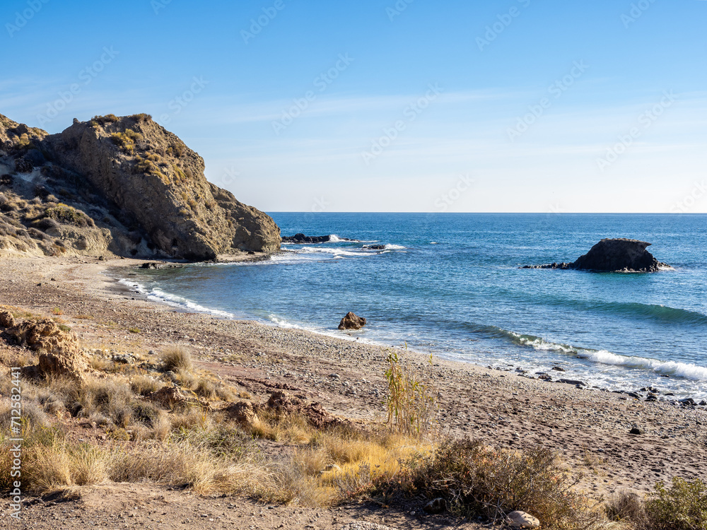 Sombrerico cove in Cabo de Gata, Spain Sombrerico cove in Cabo de Gata, Spain