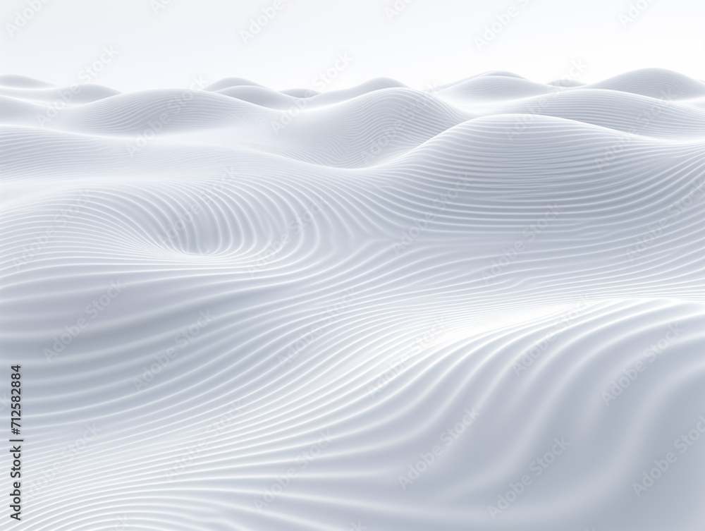 Abstract wavy background. Gray and white colors.