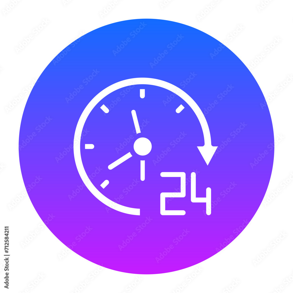 24 Hours Icon 24 Hours Icon