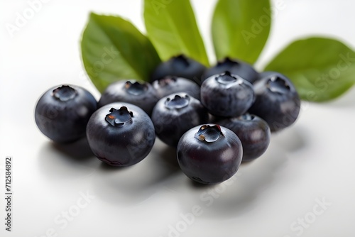 blueberries isolated on white