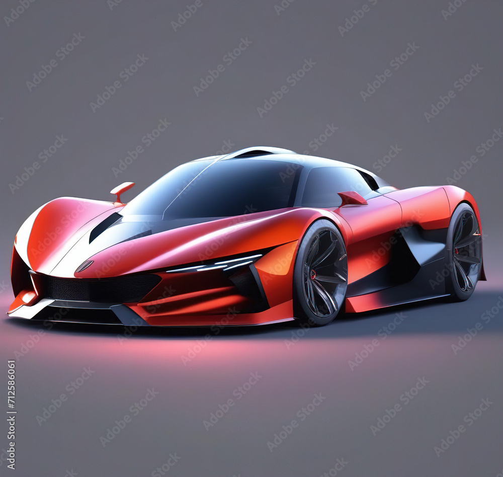 Car of the future Mirsnov design. AI generation Car of the future Mirsnov design. AI generation