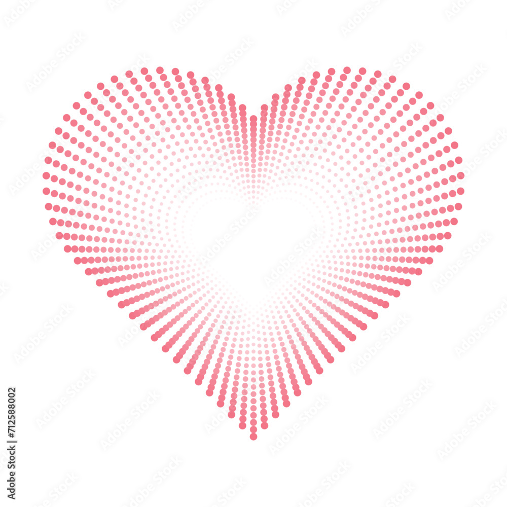 Pink heart dotted vector clipart - love romantic exploding heart shape halftone dots burst illustration Pink heart dotted vector clipart - love romantic exploding heart shape halftone dots burst illustration