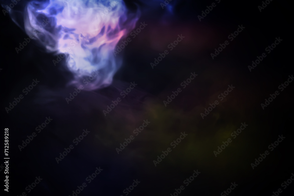multicolor smoke on black background multicolor smoke on black background