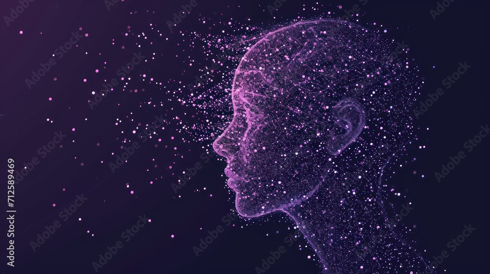 a woman's head with a purple background and stars in the shape of a woman's head with a purple background and stars in the shape of the shape of a woman's head. a woman's head with a purple background and stars in the shape of a woman's head with a purple background and stars in the shape of the shape of a woman's head.