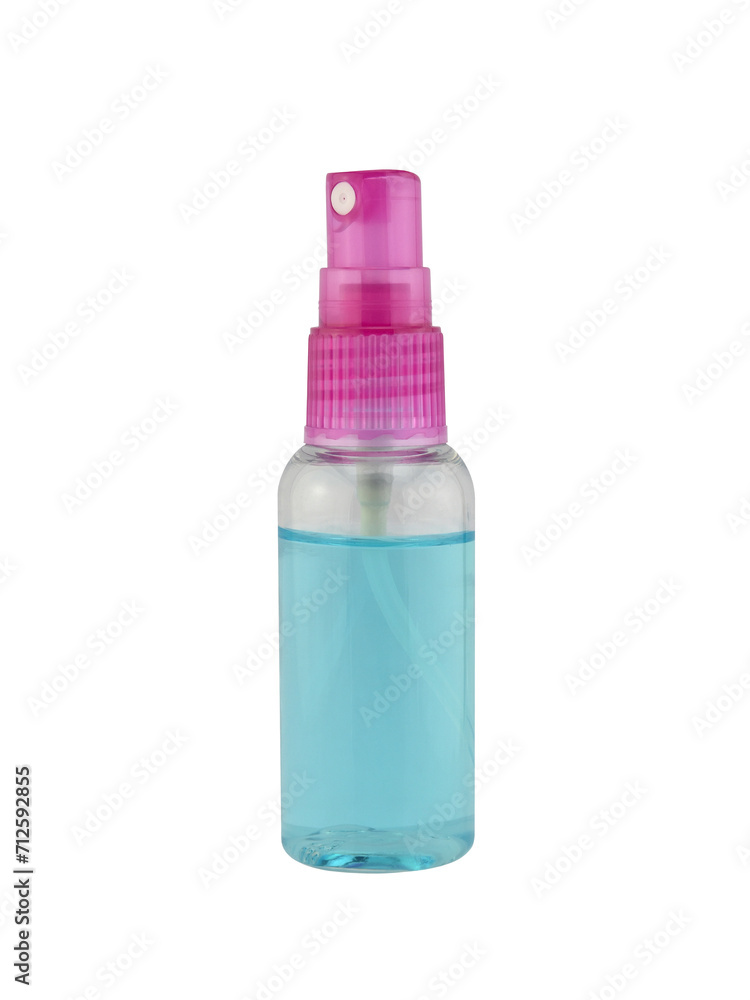 sanitizer alcohol spray in glass bottle with purple lid isolated on transparent sanitizer alcohol spray in glass bottle with purple lid isolated on transparent