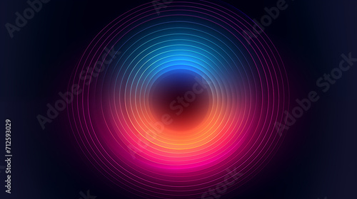 smooth gradient circle abstract art