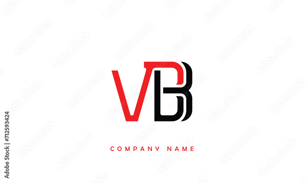 VB, BV, V, B Abstract Letters Logo Monogram VB, BV, V, B Abstract Letters Logo Monogram