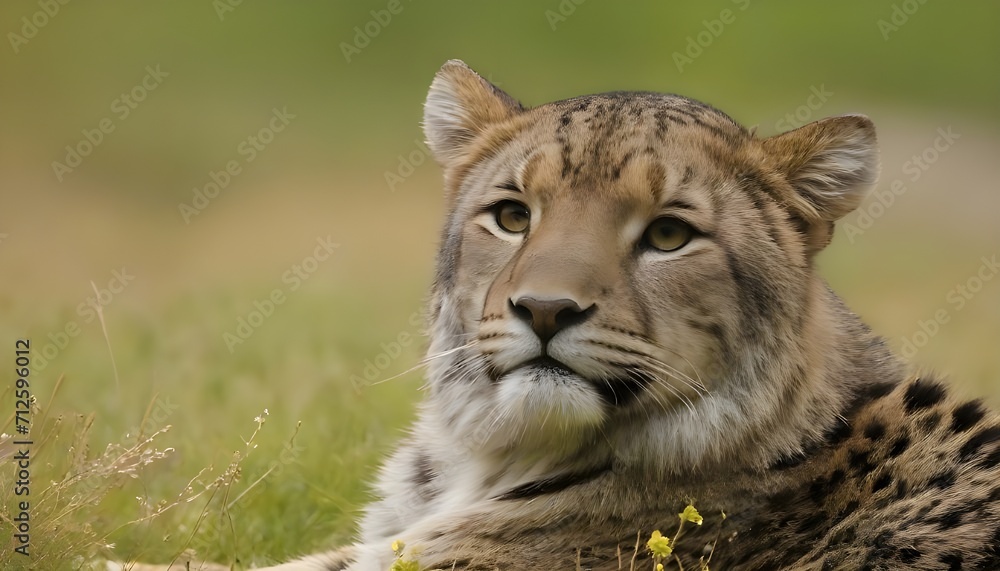 Fototapeta premium portrait of a leopard