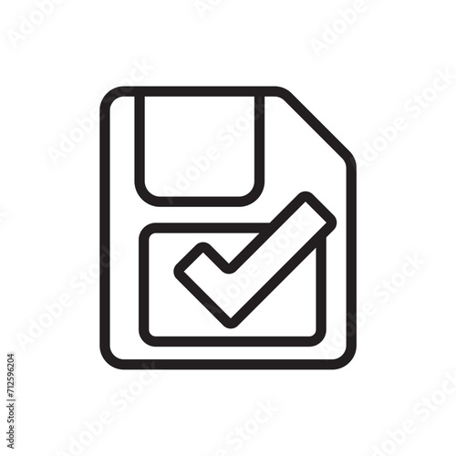 Free Download save icon design vector template - GFXLoad