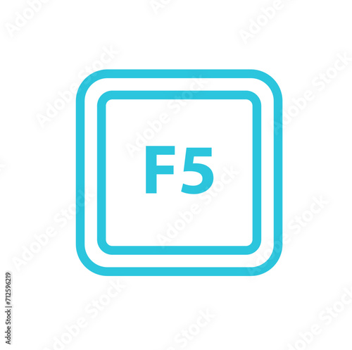 Refresh button F5 keyboard. From blue icon set.