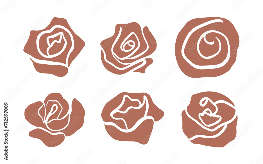 Abstract flowers vector clipart. Spring illustration. Abstract flowers vector clipart. Spring illustration.