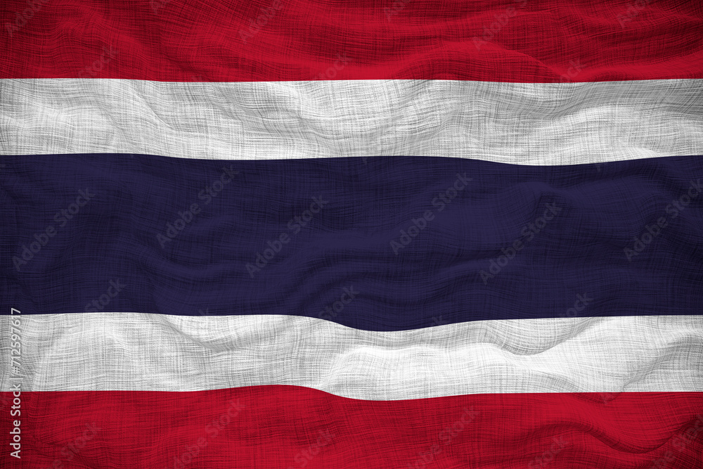 National flag of Thailand. Background with flag of Thailand. National flag of Thailand. Background with flag of Thailand.