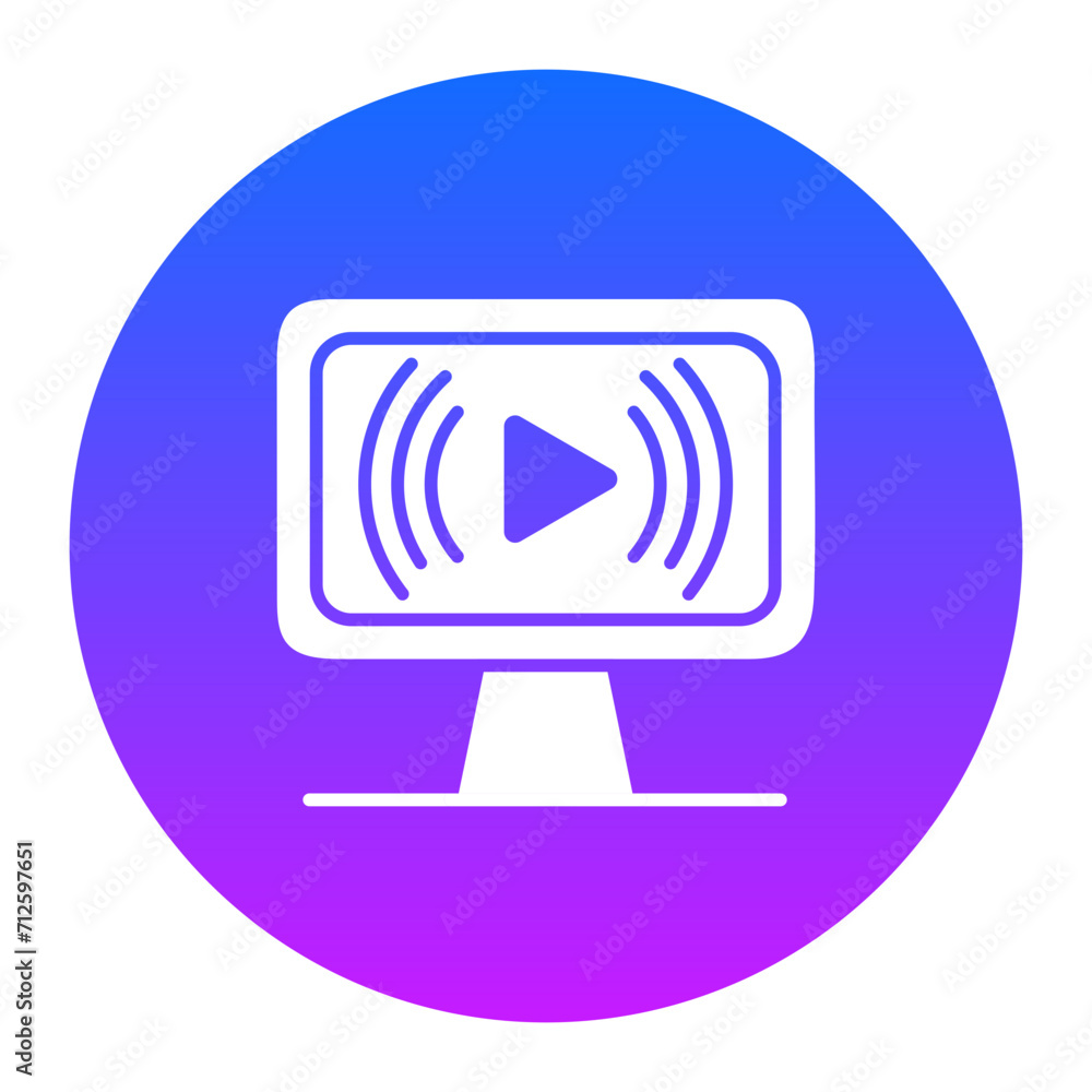 Live Streaming Icon of Digital Marketing iconset. Live Streaming Icon of Digital Marketing iconset.