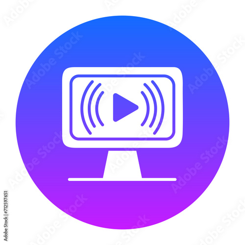Live Streaming Icon of Digital Marketing iconset.