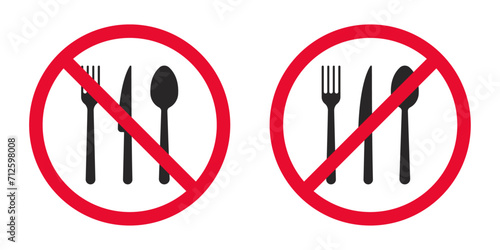 No stop foods sign vector design