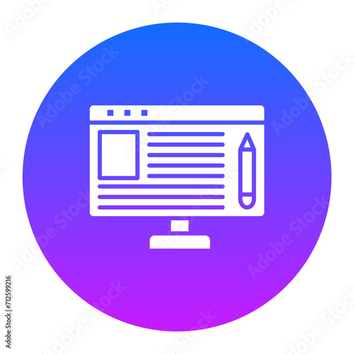 Online Article Icon of Seo and Web iconset.