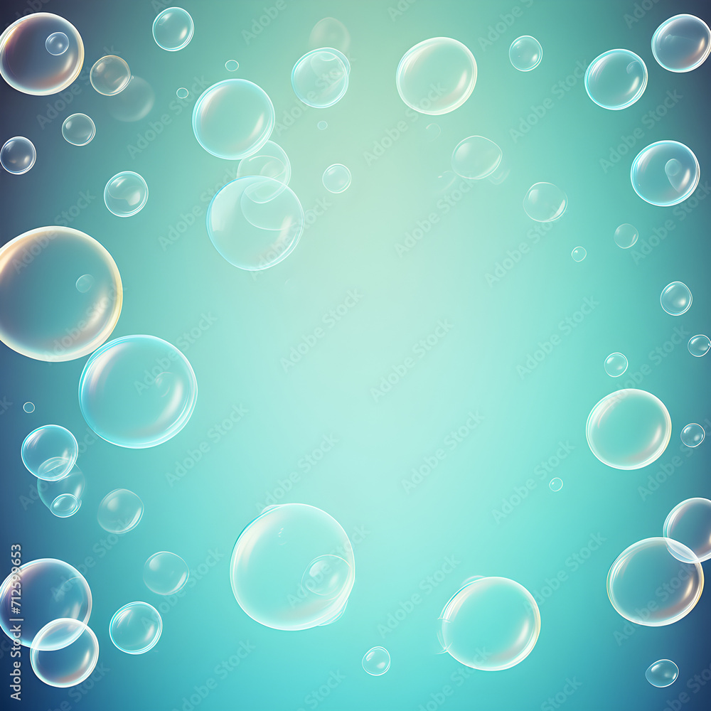 background blue bubbles