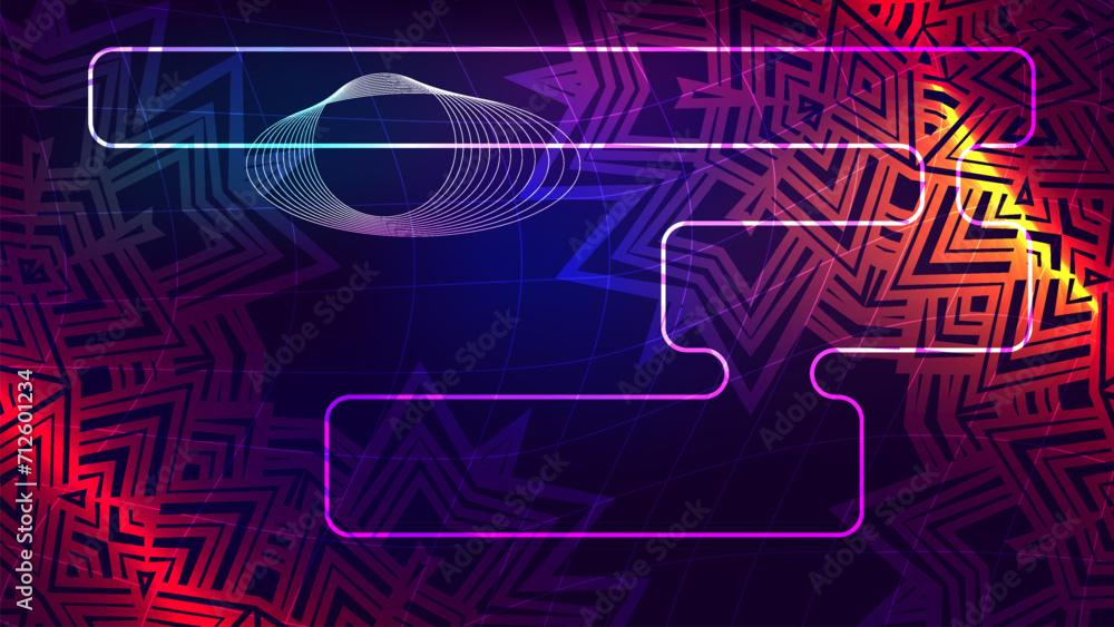 Obraz premium colorful mid-century modern vector background