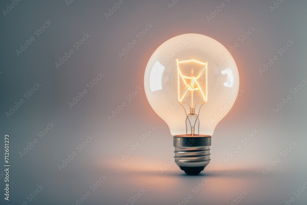 light bulb in a grey background representing idea and creative thinking light bulb in a grey background representing idea and creative thinking