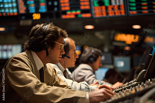 Stock market, wallstreet, working stock brokers, stock market, betting on stocks