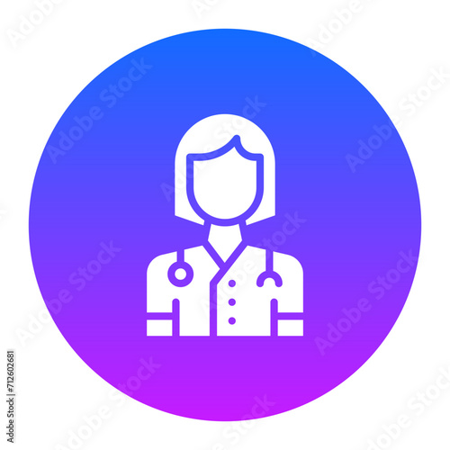 Female Doctor Icon of Health Checkup iconset.