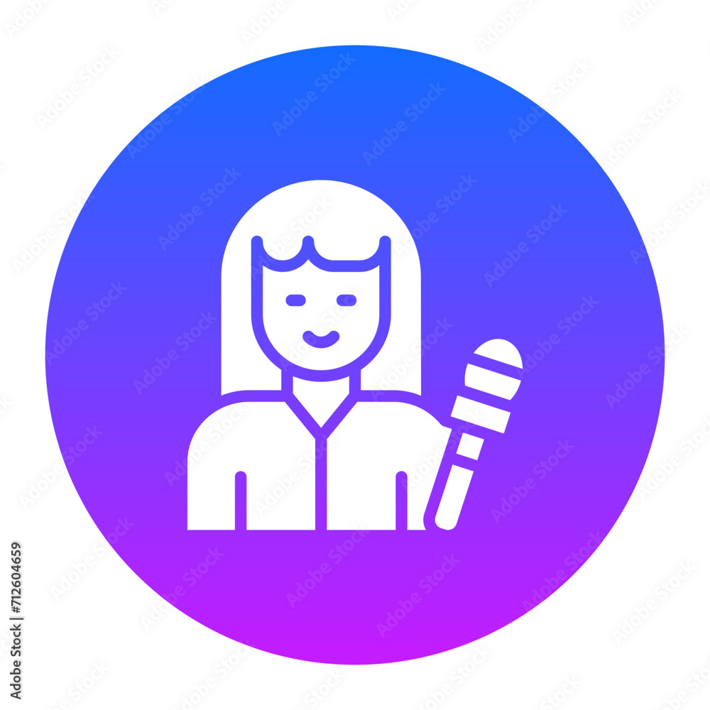 Woman Anchor Icon of Housekeeping iconset.