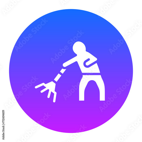 Man Sweeping Floor Icon of Housekeeping iconset.