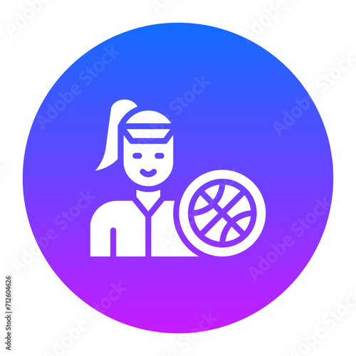 Sporty Lady Icon of Housekeeping iconset.