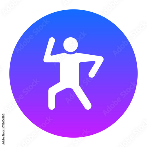 Aerobics Stand Icon of Physical Fitness iconset.