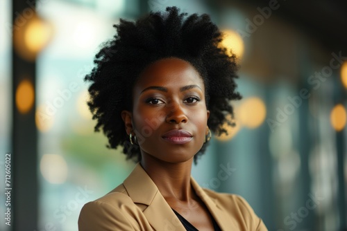 Portrait of a beautiful black business woman