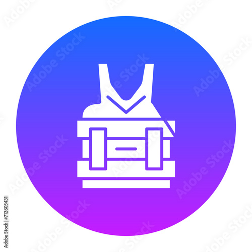 Bullet Proof Vest Icon of Crime and Law iconset.