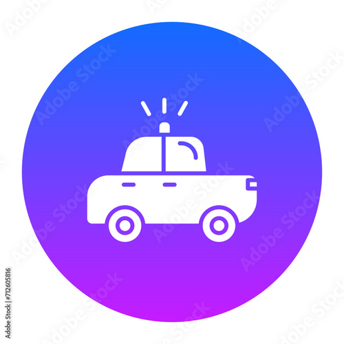 Police Car Icon of Crime and Law iconset.