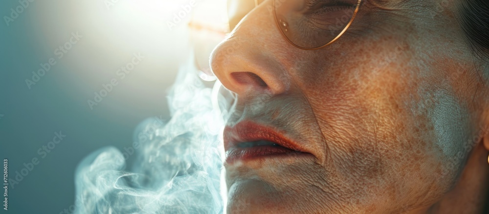 UV rays, pollution, and smoking contribute to skin aging.