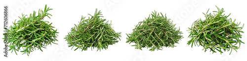 Rosemary  Herbs Pile Of Heap Of Piled Up Together Hyperrealistic Highly Detailed Isolated On Transparent Background Png File