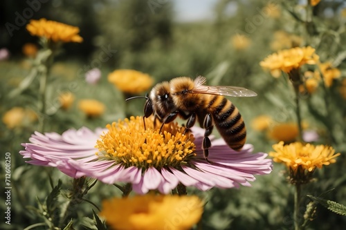 bee in the summer
Description:
“Experience the vibrancy of summer with our exquisite high-definition stock photograph that captures the quintessential moment of a bee in mid-pollination. This Adobe photo