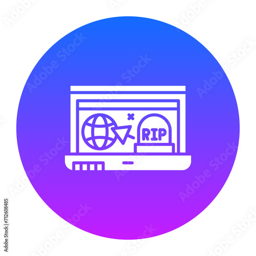 Website Dead Icon of Cyber Security iconset.
